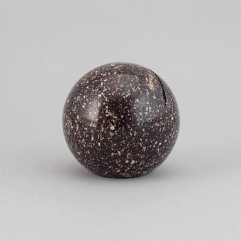 An early 20th century  porphyry paper weight.