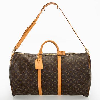 Louis Vuitton, a Monogram Canvas 'Keepall 60 Bandoulière' weekend bag.