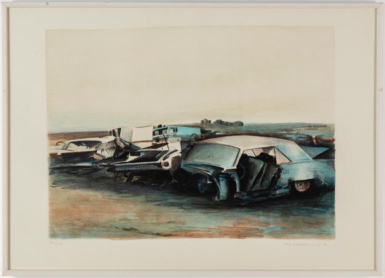 ULF WAHLBERG, litografph in colours, 1978, signed 284/310.
