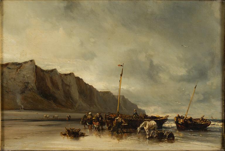 EUGÈNE ISABEY,oil on canvas, sined and dated, 1853.