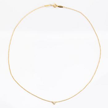Tiffany & Co, Elsa Peretti, necklace, 'Diamonds by the Yard', 18K gold with a diamond approx. 0.05 ct.
