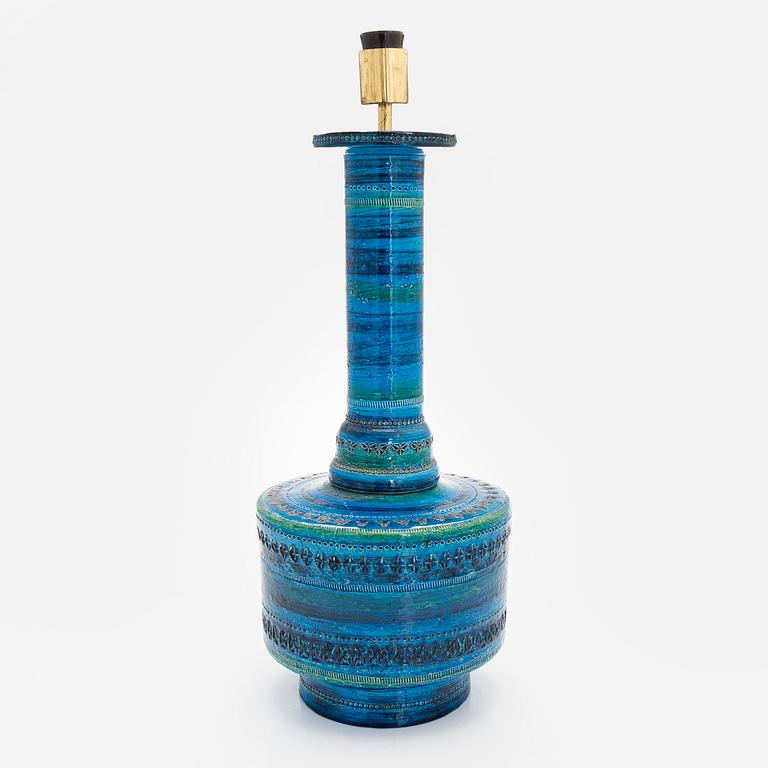 Aldo Londi, a mid-20th-century  'Rimini blu' floor lamp /table lamp for Bitossi, Italy.