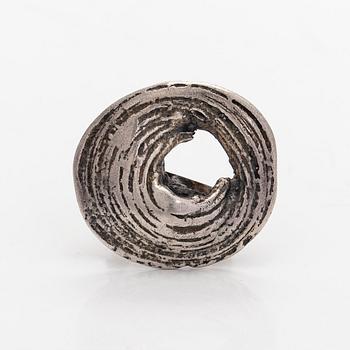 Helky Juvonen, armband och ring, silver, 1970-tal.