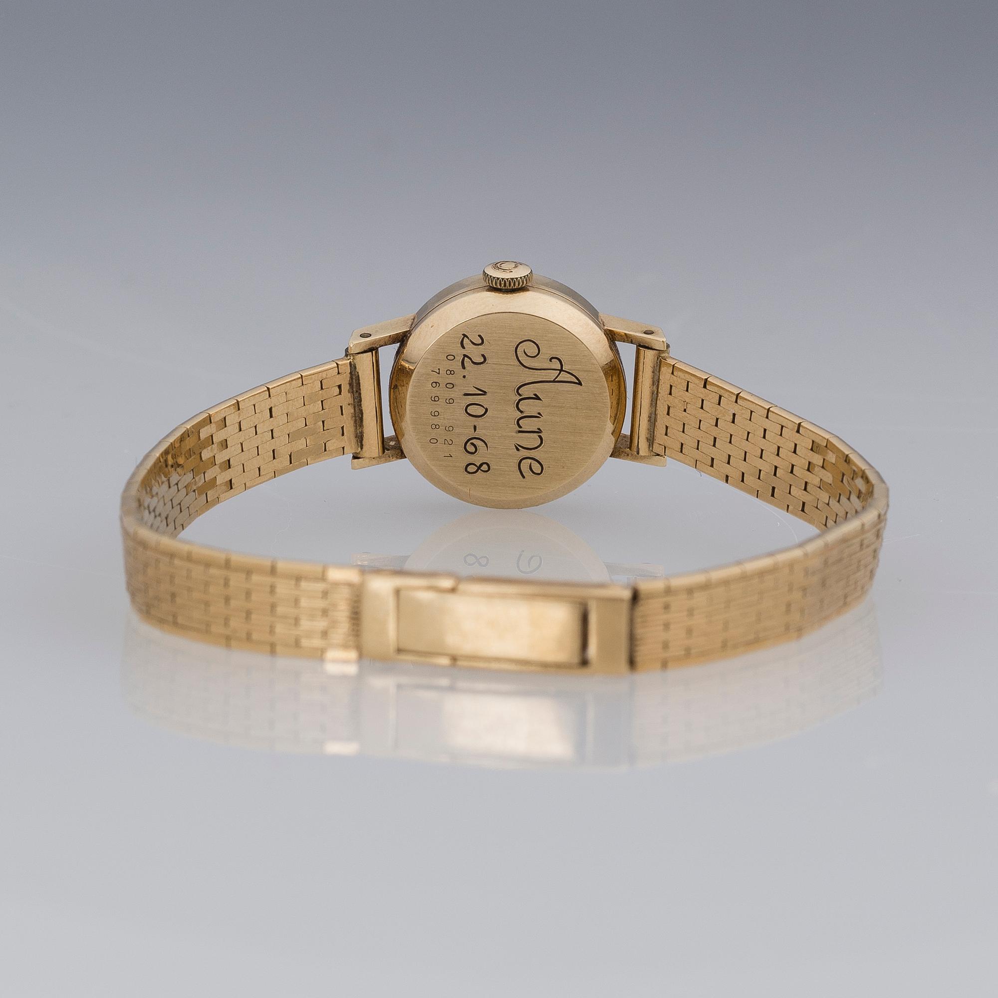 CERTINA, wrist watch, 18K gold, 19 mm.