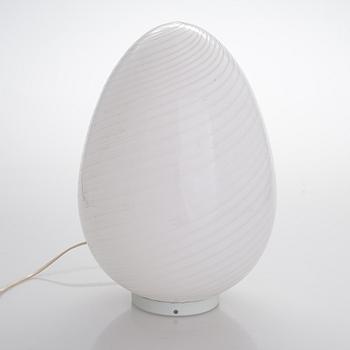 A 1970s/80s table lamp '4016' in glass from Orno Stockmann, Finland.