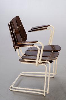 TRÄDGÅRDSGRUPP, 6 delar,  Herman Perssons Järn- och trämanufaktur i Bjärnum, 1950/60-tal.