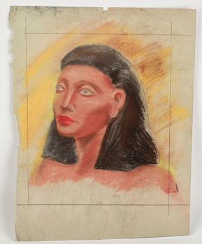 MAX GOLDSTEIN (MAGO), ca 50 st, dräktskisser, pastell, tusch och akvarellteckningar, bl a 1940-tal, delvis sign o dat.