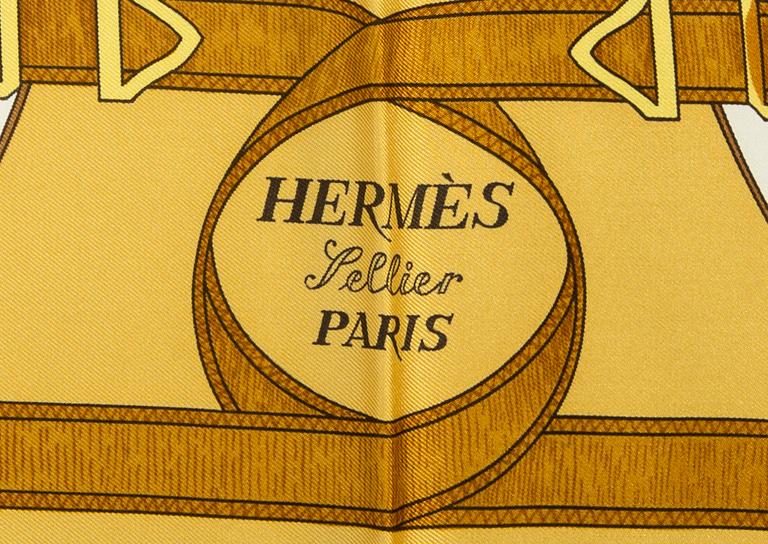 Hermès, Scarf,  "Eperon d'Or".
