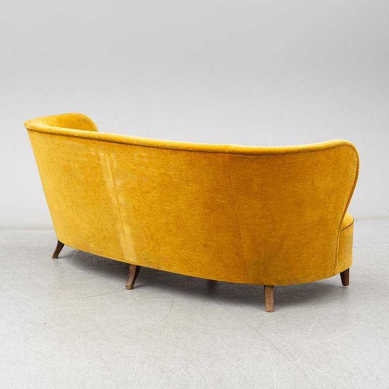 Johannes Brynte, soffa, Swedish Modern, Bryntes Möbler, Gävle, 1940-tal.