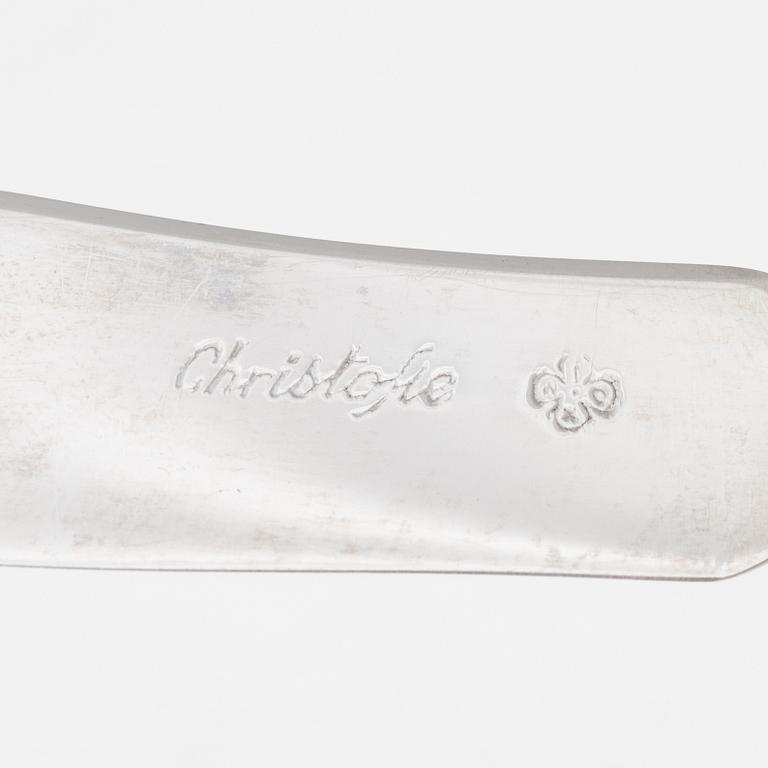 Christofle, an 111-piece silver-plate 'Rubans' flatware set, France, 20th century.