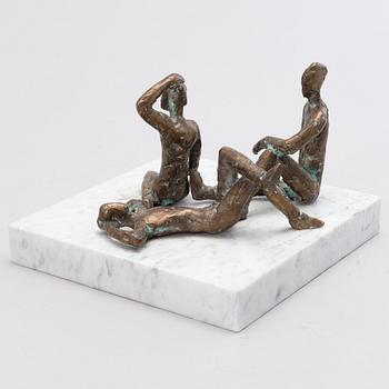 VEIKKO MYLLER, bronze and marble, signed and dated -88.