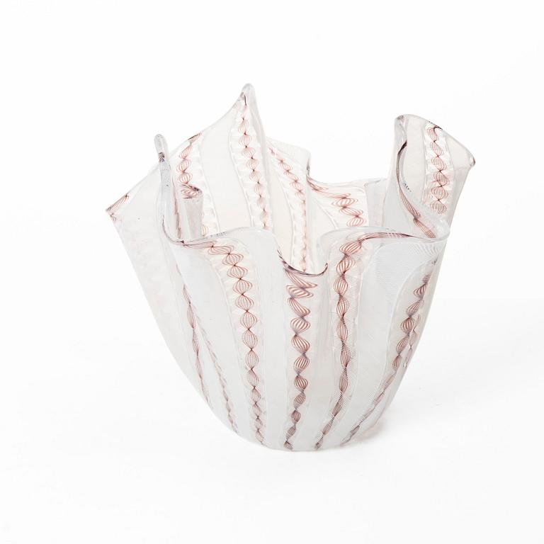 Paolo Venini & Fulvio Bianconi, a 'Fazzoletto' vase, Venini, Murano, Italy.