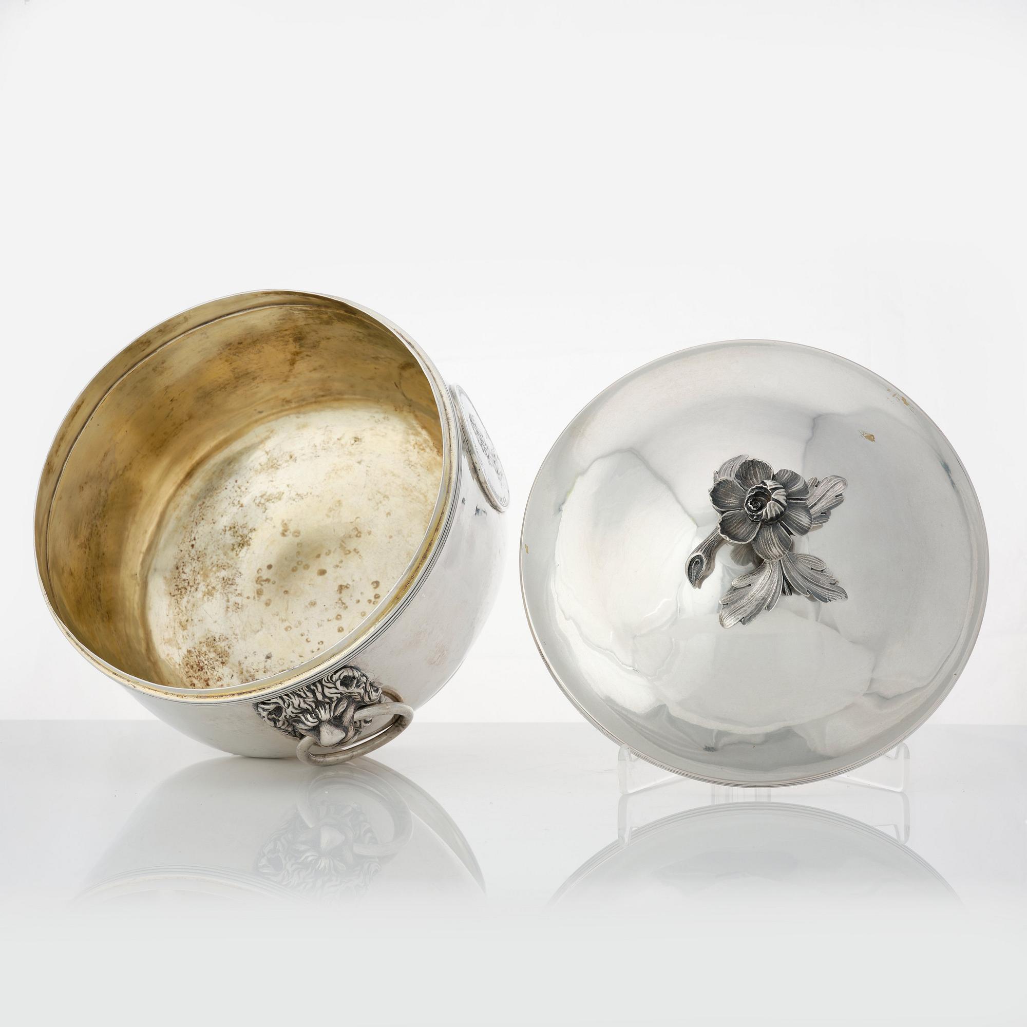 Terrin, icke identifierad mästarstämpel AIW, silver, S:t Petersburg 1790.