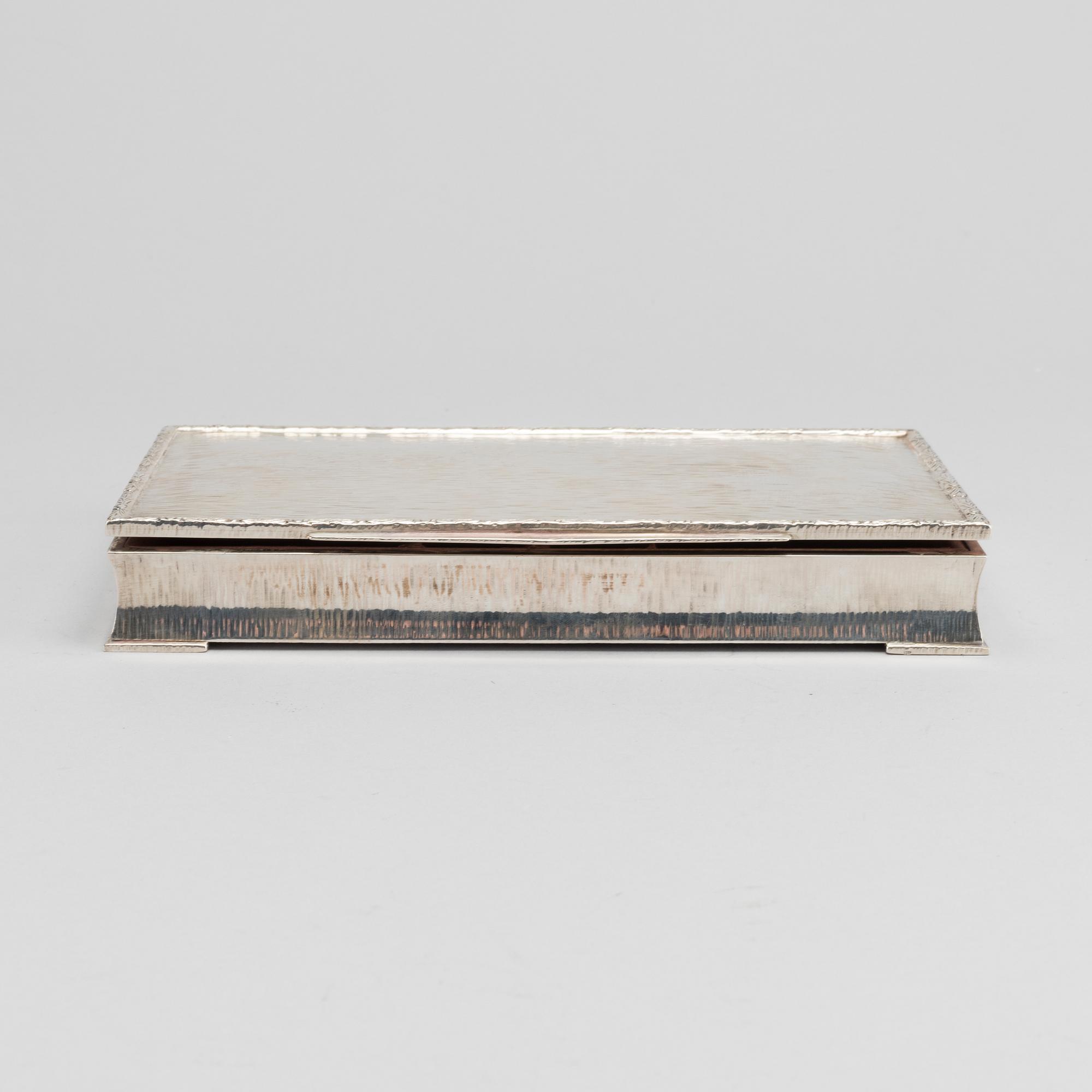 CIGARRETUI, silver, 1900-talets mitt,