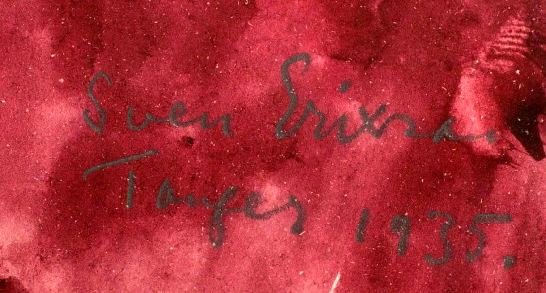 SVEN X:ET ERIXSON, akvarell, signerad och daterad Tanger 1935.