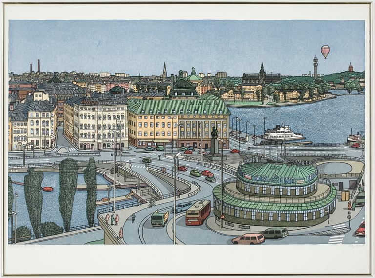 SVENOLOV EHRÉN, litografier, 4 st, signerade och daterade -94. Numrerade 182/250.
