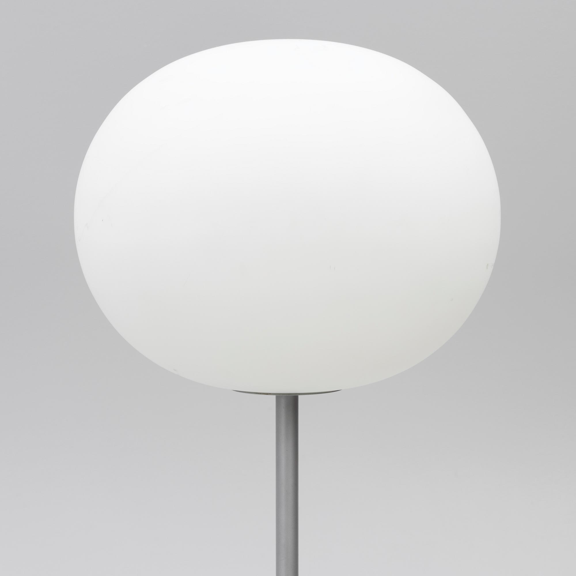 Jasper Morrison, a pair of 'Glo-ball' floor lamps, Flos, Italy.