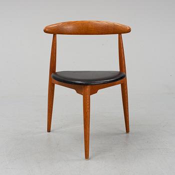 HANS J WEGNER, "The Heart Chair", Fritz Hansen, Denmark.