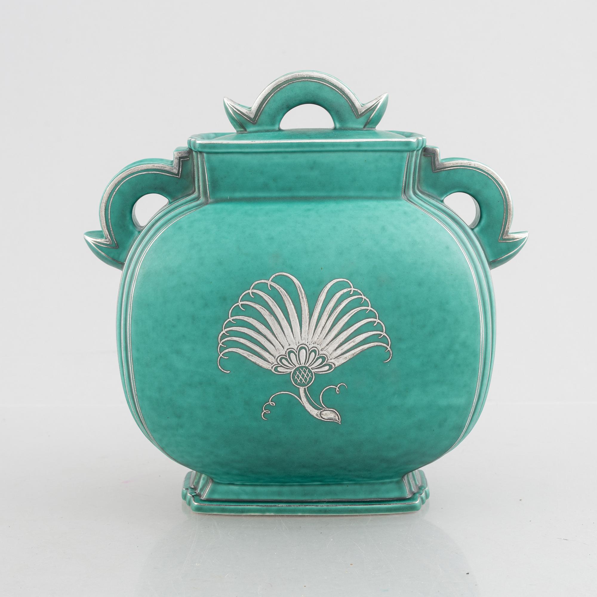 Wilhelm Kåge, an 'Argenta' stoneware vase, Gustavsberg.