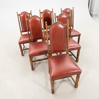 Chairs 6 pcs. Baroque style Britain mid-20th century.