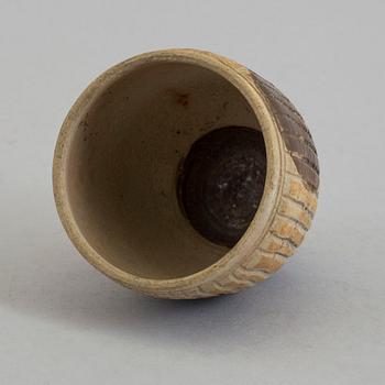 ANDERS BRUNO LILJEFORS, a stoneware vase from Gustavsberg studio, signed.