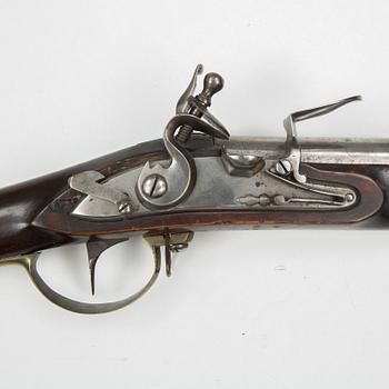 A Swedish flintlock gun 1805 pattern.