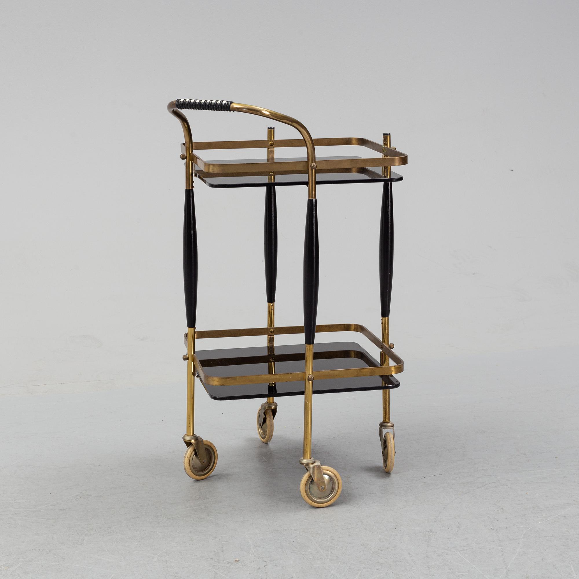 A mid 20th century serving trolley.