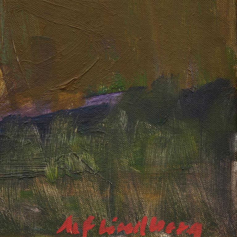 Alf Lindberg, View over rooftops.