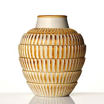 Gertrud Lönegren, a stoneware vase, Rörstrand, 1930s-40s.
