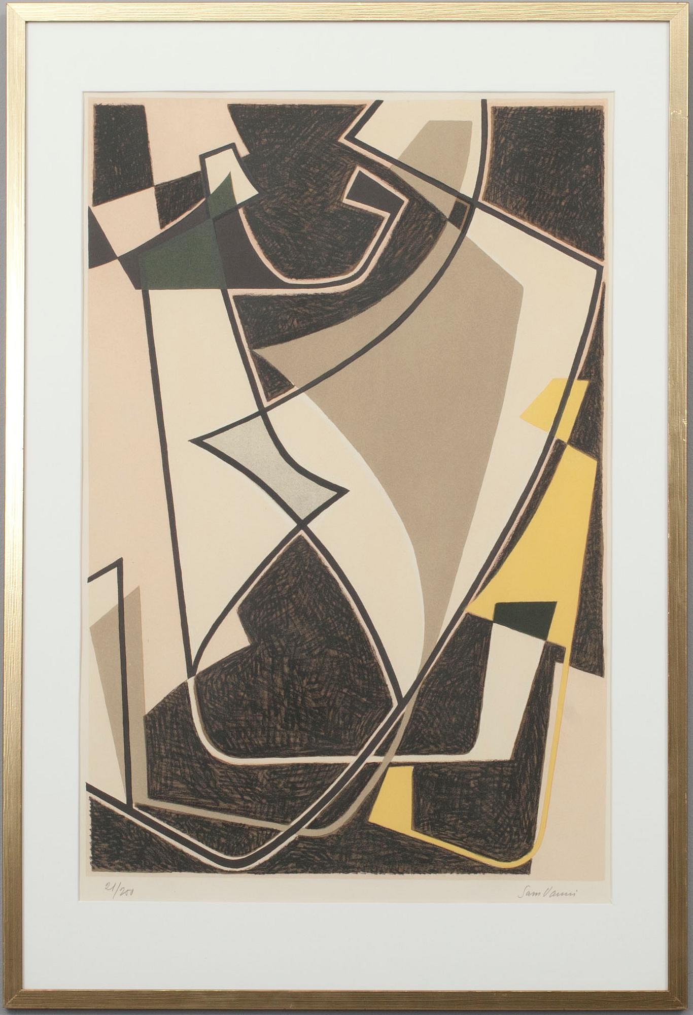 SAM VANNI, serigrafi 21/250, signerad.