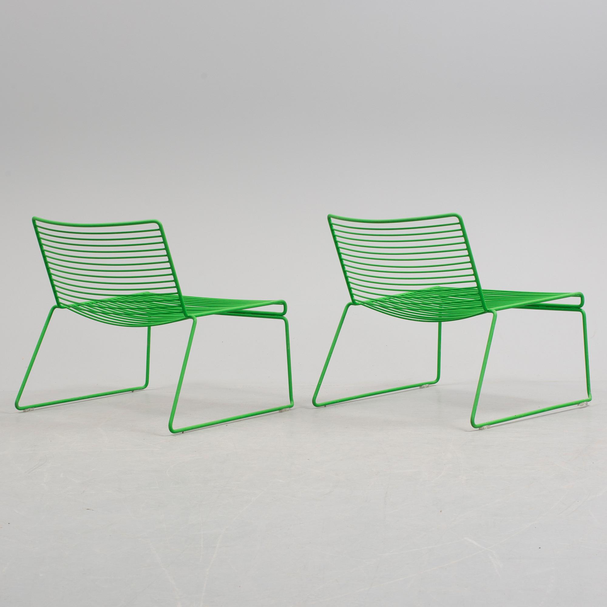 HEE WELLING, a pair of 'Hee Lounge Chairs', HAY, 21st Century.