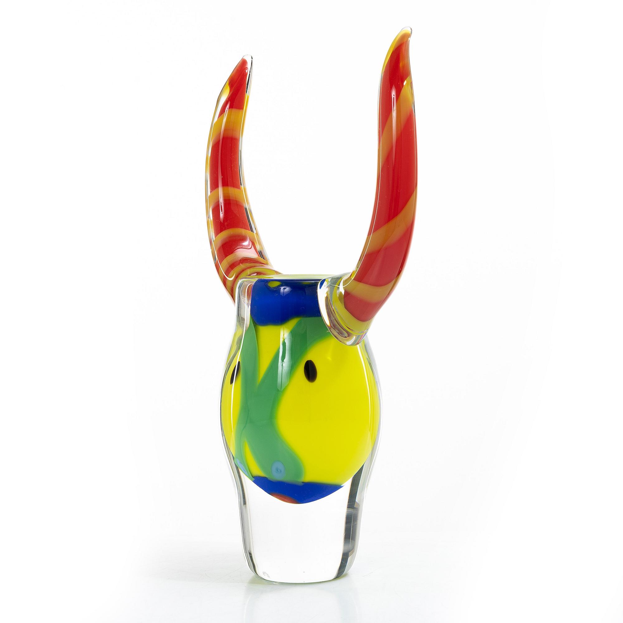Erik Höglund, vas, glas, Studioglas, Strömbergshyttan, 1997.