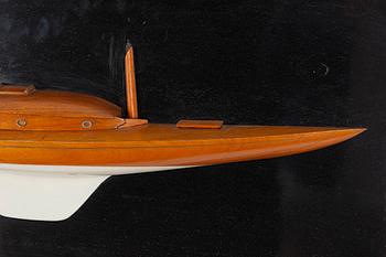 Boat model, circa mid-20th century.