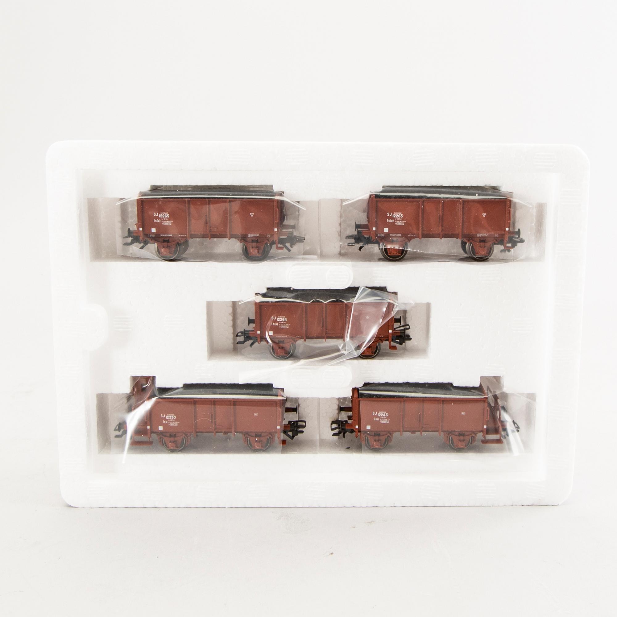 Märklin, 6 godsvagnset, H0.