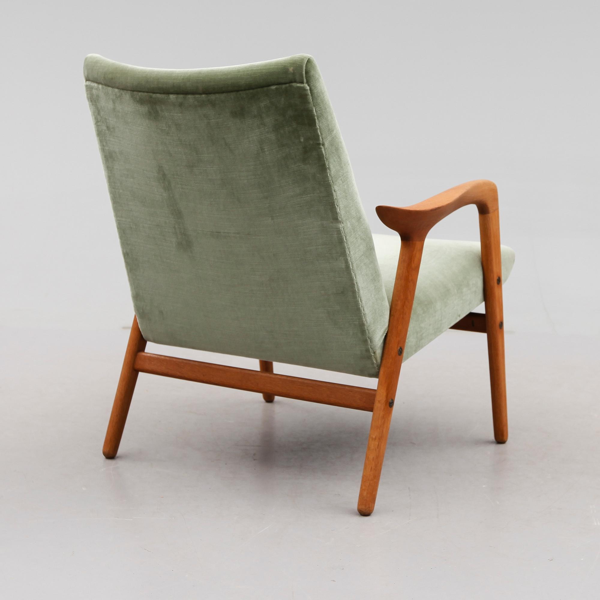 FÅTÖLJ, "Mingo", Yngve Ekström, Swedese, 1900-talets mitt.