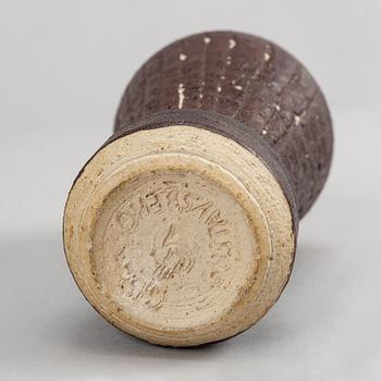 A stoneware vase by Anders Bruno Liljefors, Gustavsberg studio.