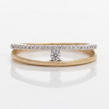 Ring, 14K guld och diamanter.