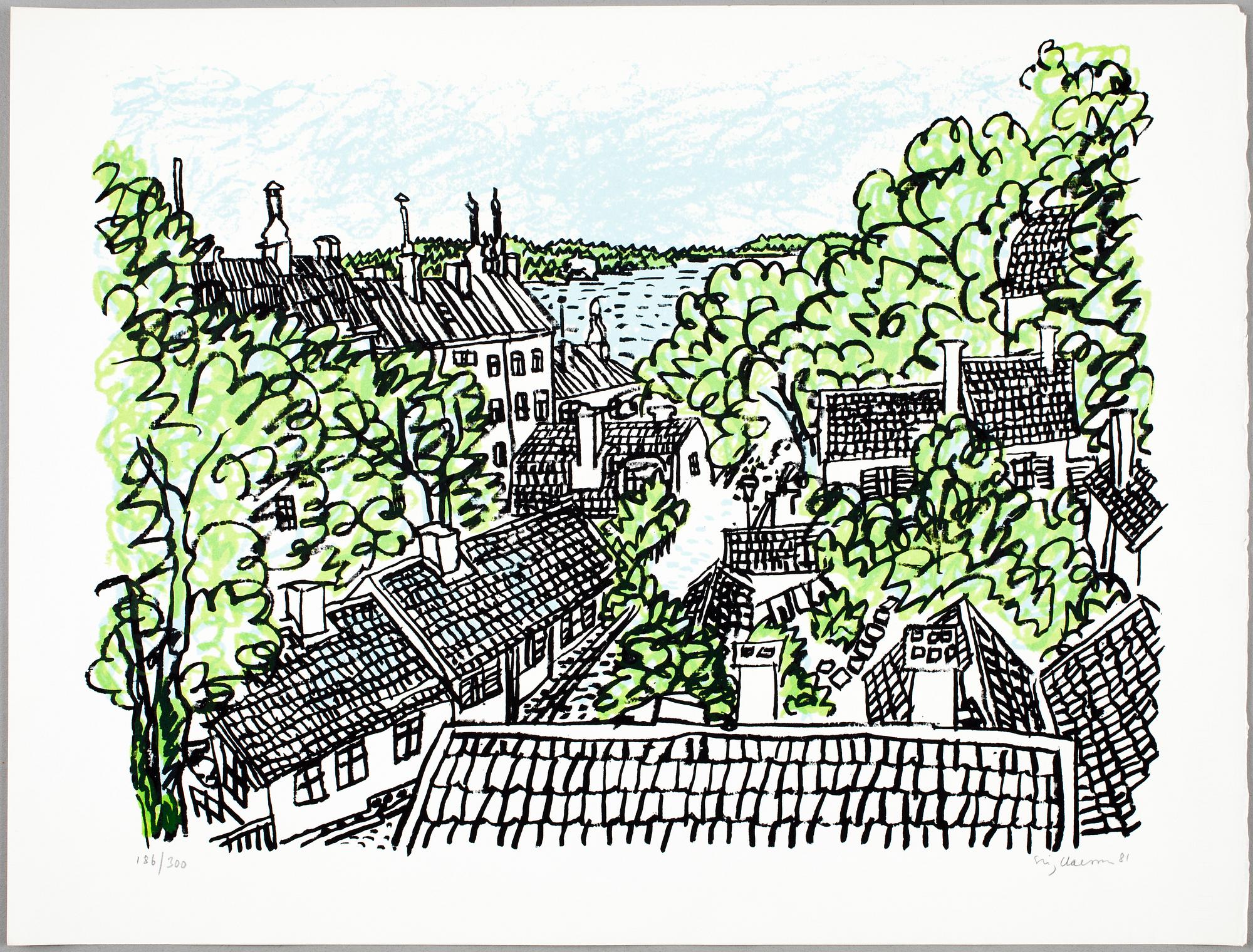 STIG CLAESSON (SLAS), litografier, 2 st, sign och dat o numr.