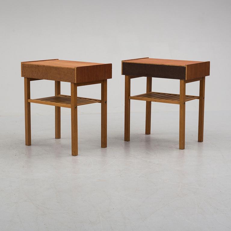 a pair of 1960's bedside tables.