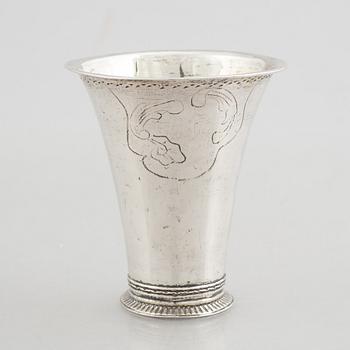 A Swedish Silver Beaker, mark of Samuel Zettersteen, Lidköping 1771.