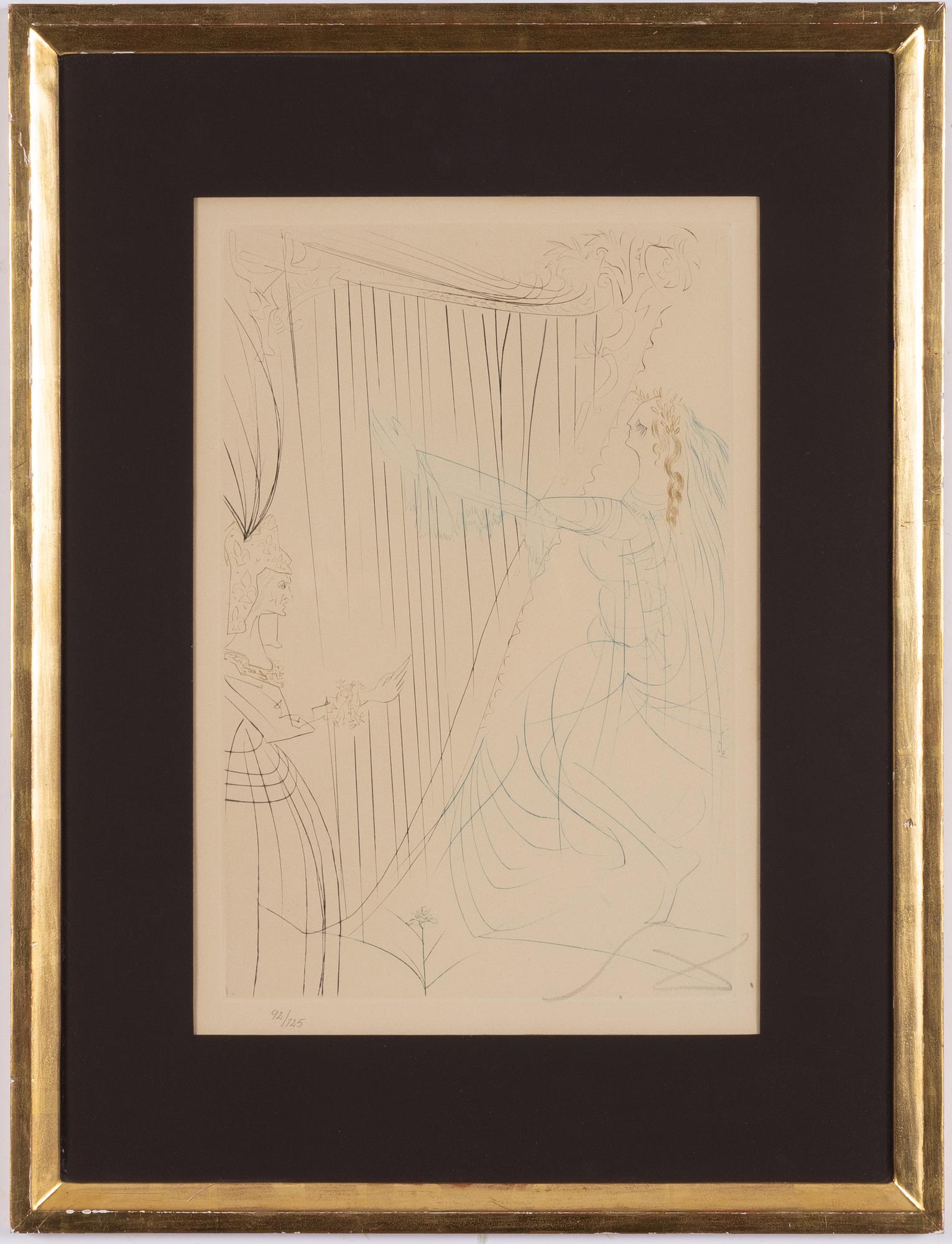 Salvador Dalí, Queen Isolde and her daughter, from: "Tristan and Isolde".