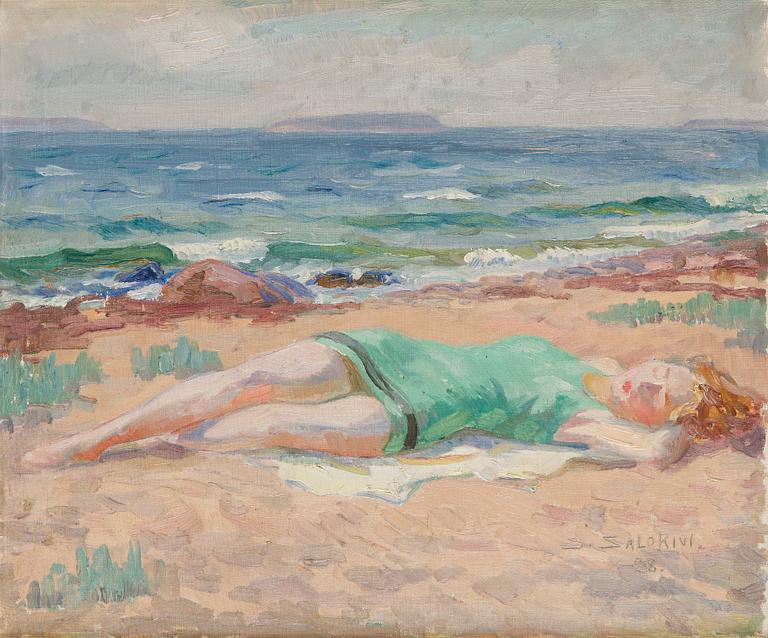 Santeri Salokivi, Sunbathing on the Beach.