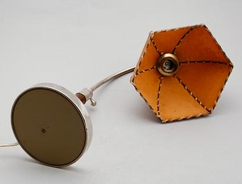 BORDSLAMPA, stål, 1900-talets första hälft.