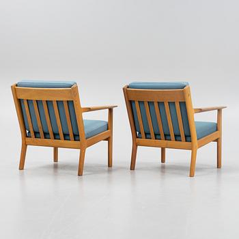 Hans J Wegner, fåtöljer, ett par, "GE-265", Getama, Gedsted, Danmark.