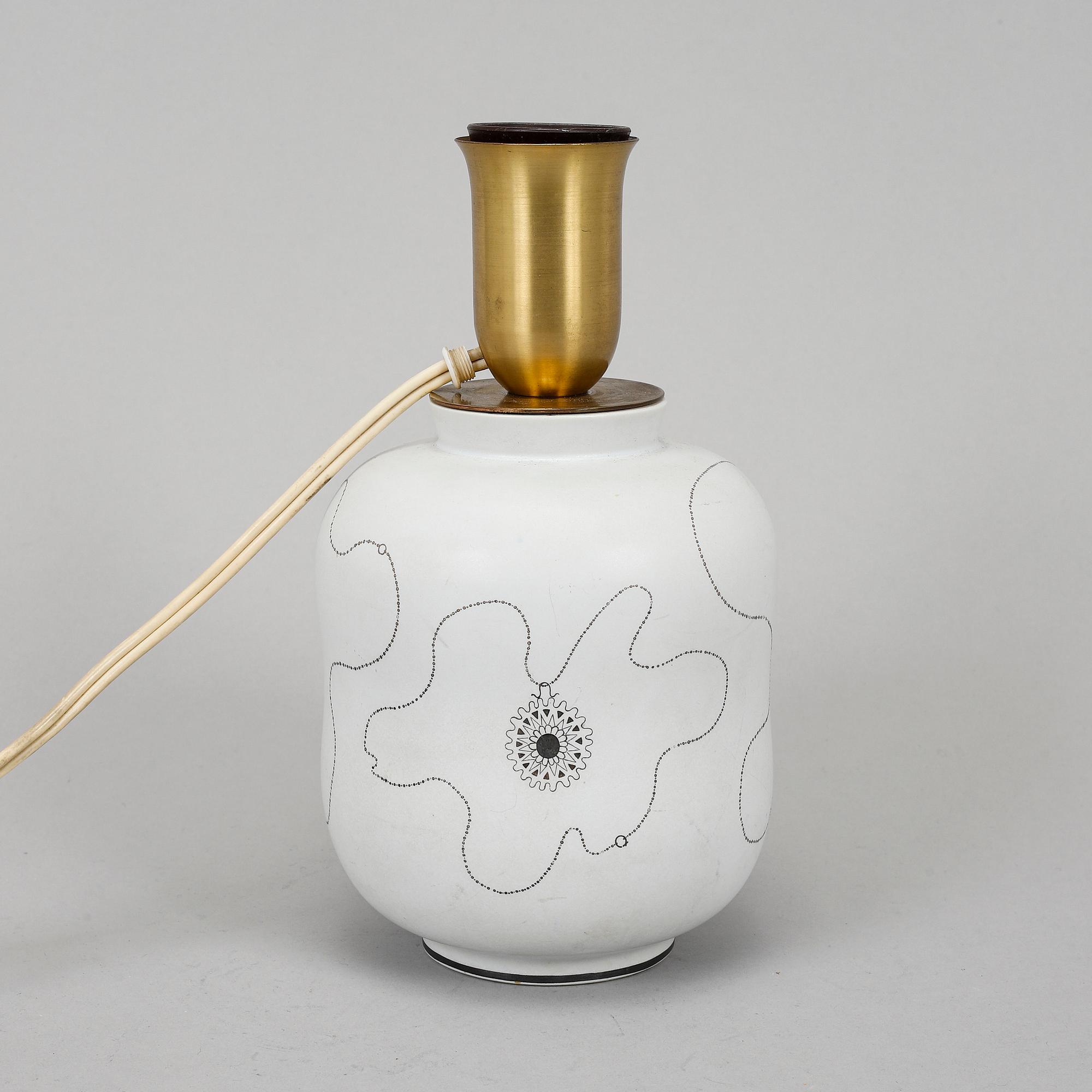 A Stig lindberg "Grazia" table lamp for Gustavsberg.