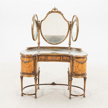 A 1940s birch Louis XVI style dressing table.