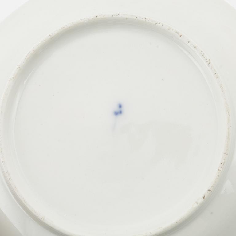 An Empire style porcelain cup and saucer, Germany, circa 1900.