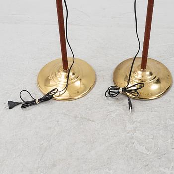 A pair of brass floor lamps from Aneta, end of the 20th Century.