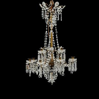 LJUSKRONA, oscariansk, omkring år 1900. Höjd ca 90 cm.