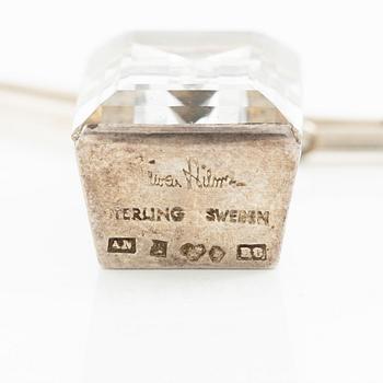 Wiwen Nilsson, a pendant, sterling silver with faceted rock crystal, Lund 1943.